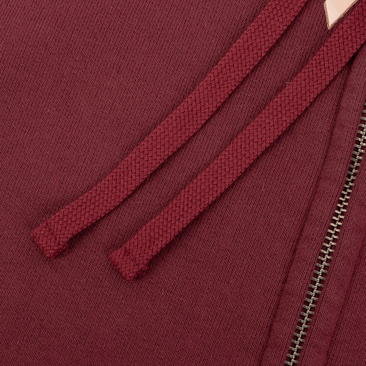 IHSW-58-BUR Printed 14oz Ultra Heavyweight Loopwheel Cotton Zippered Hoodie - Burgundy - 9