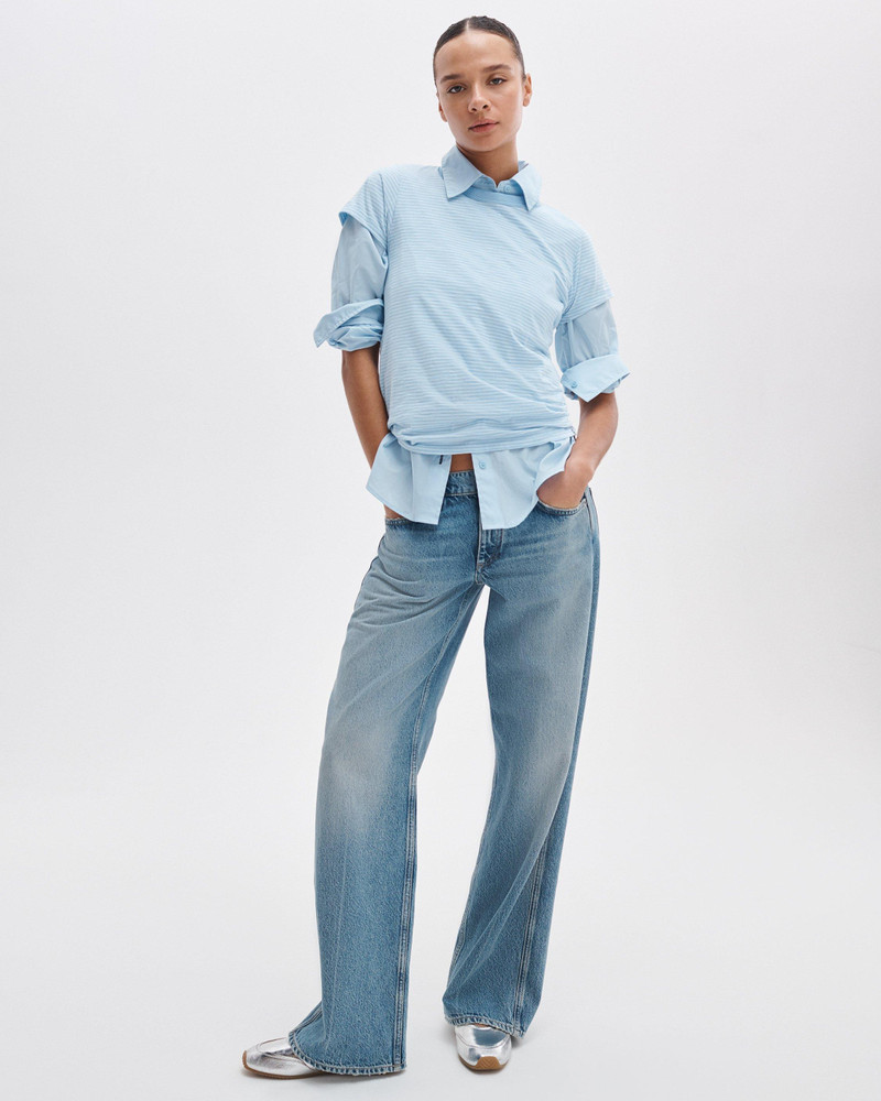 rag & bone The Slub Striped Tee outlook