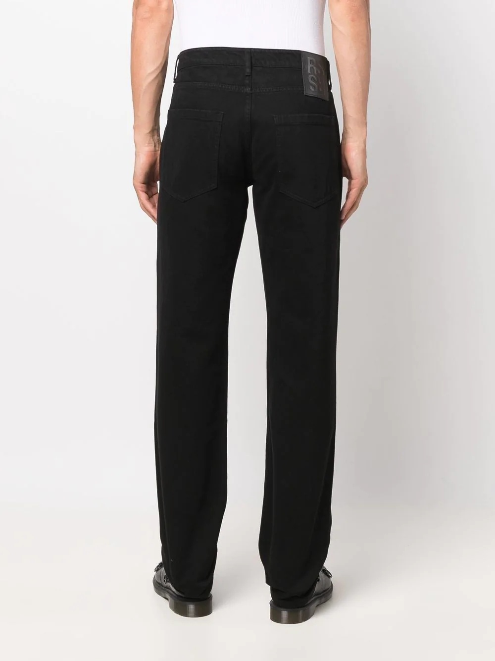 mid-rise straight-leg jeans - 4