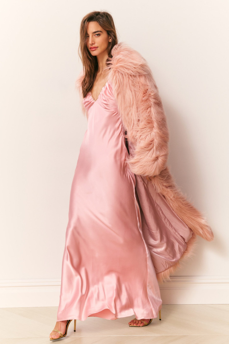 Valia Long Faux Fur Coat 4