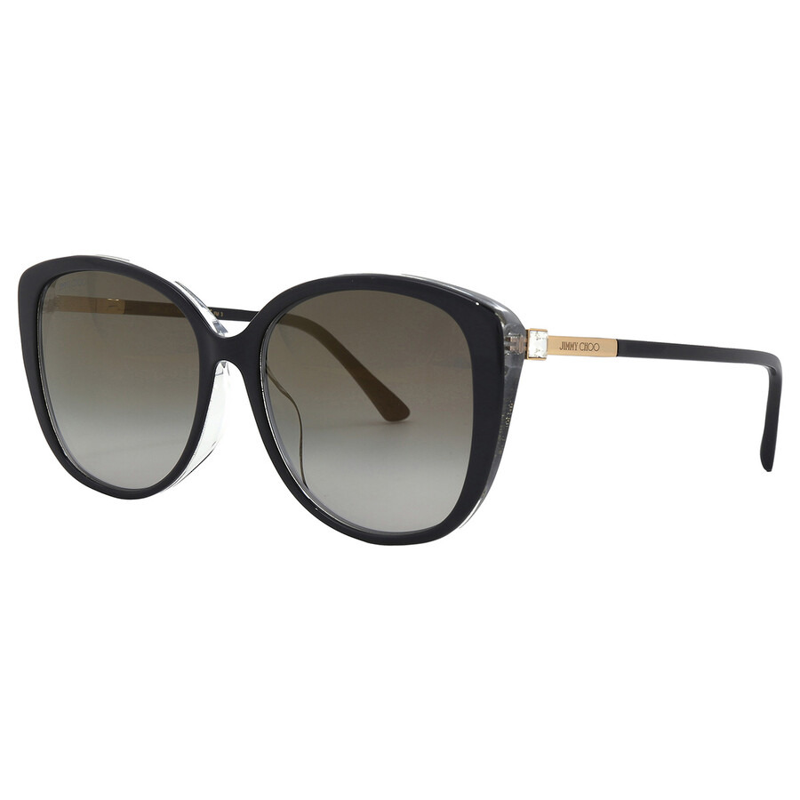 Jimmy Choo Grey Gradient Cat Eye Ladies Sunglasses ALY/F/S 0AE2/FQ 57 - 3