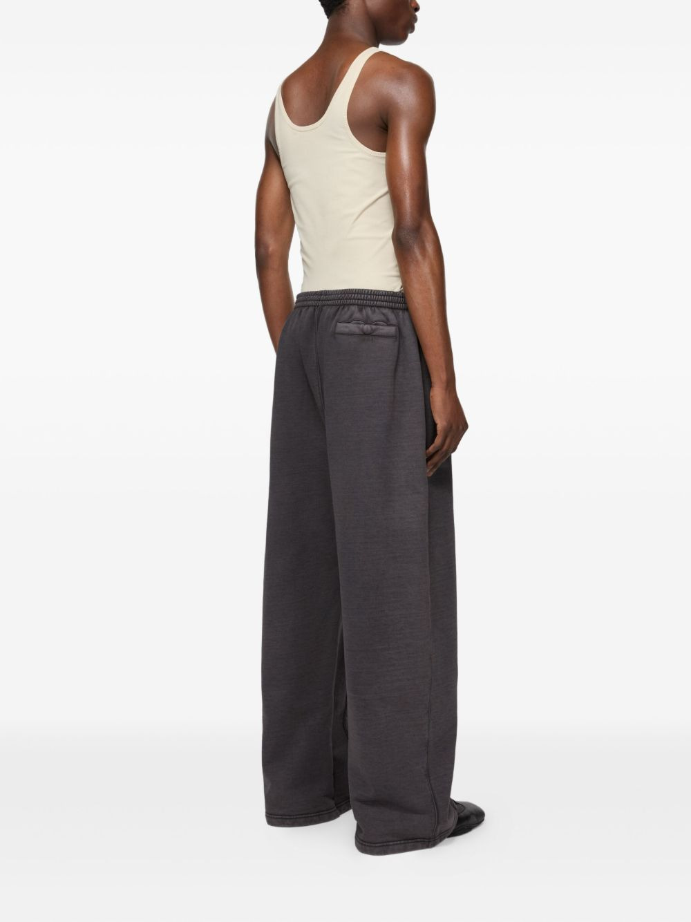 logo-print elasticated-waist trousers - 4