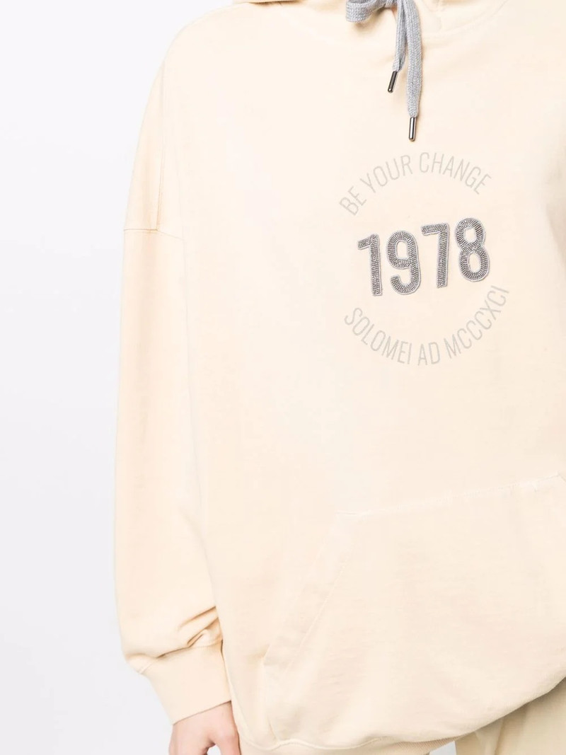 logo-print pullover hoodie 5