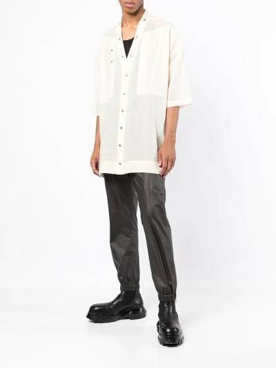 Rick Owens short-sleeved oversized shirt outlook