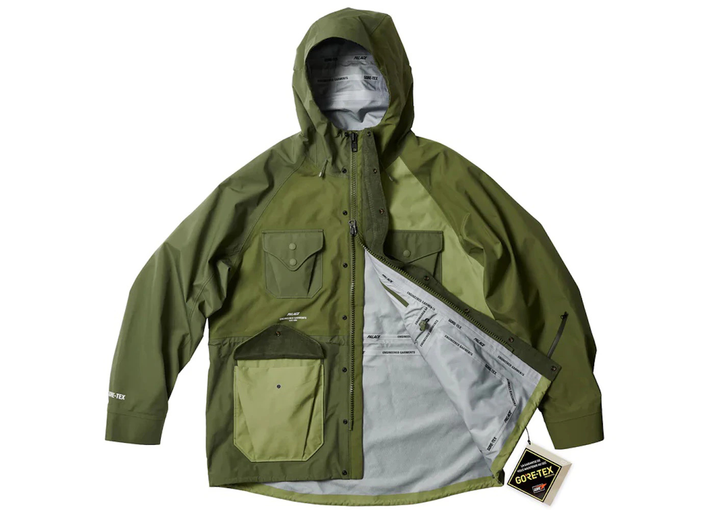 Palace x Engineered Garments Gore-Tex Field Parka Olive - 2