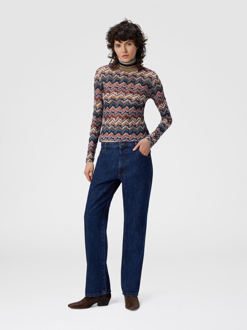 Missoni Slim fit high-neck sweater in embroidered lace outlook