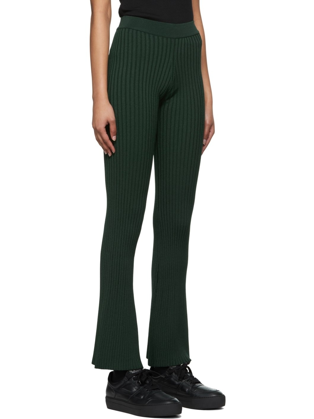 Green Viscose Lounge Pants - 2