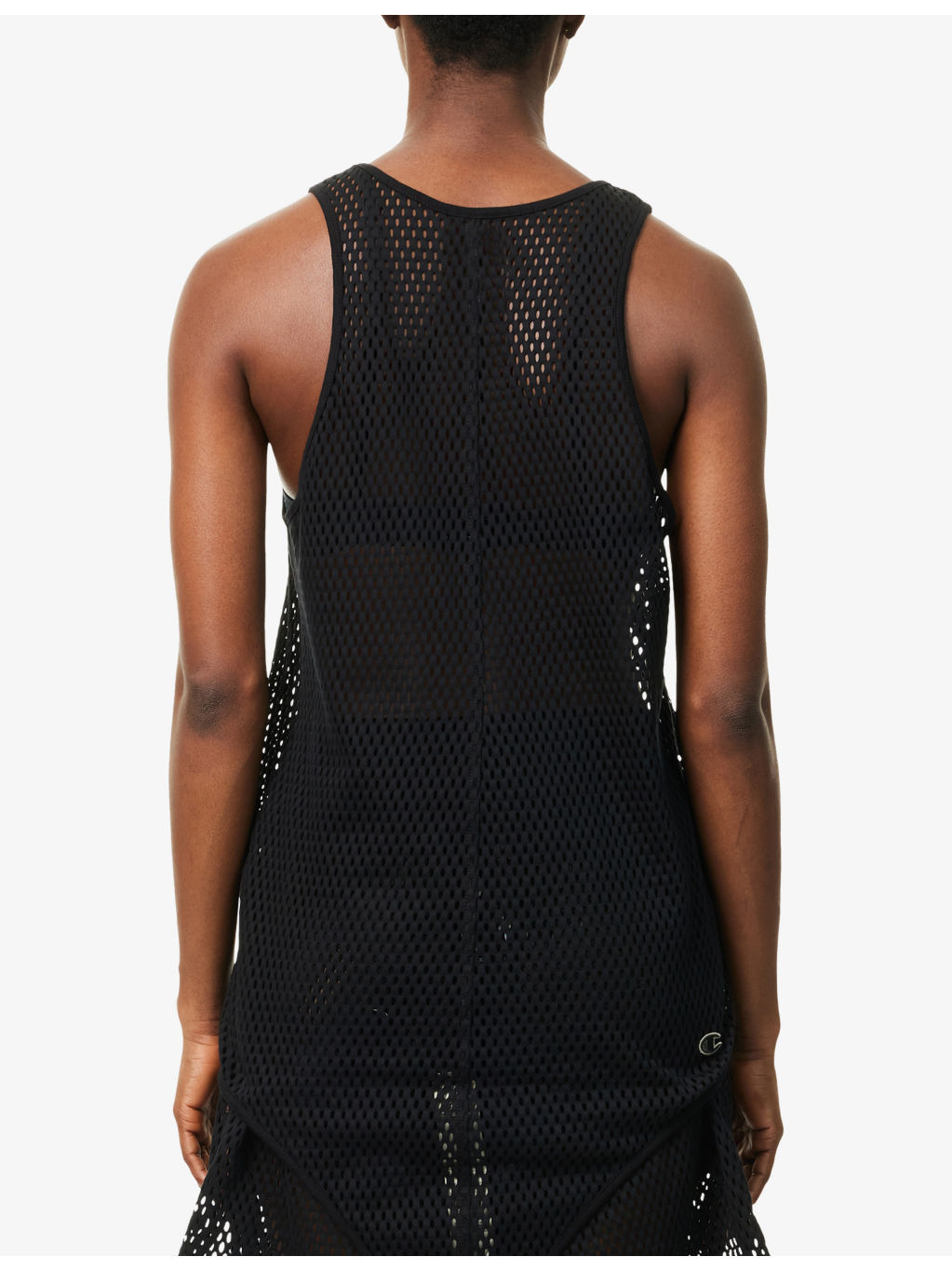 Rick Owens X Champion Sleeveless Mesh Cotton Top - 4