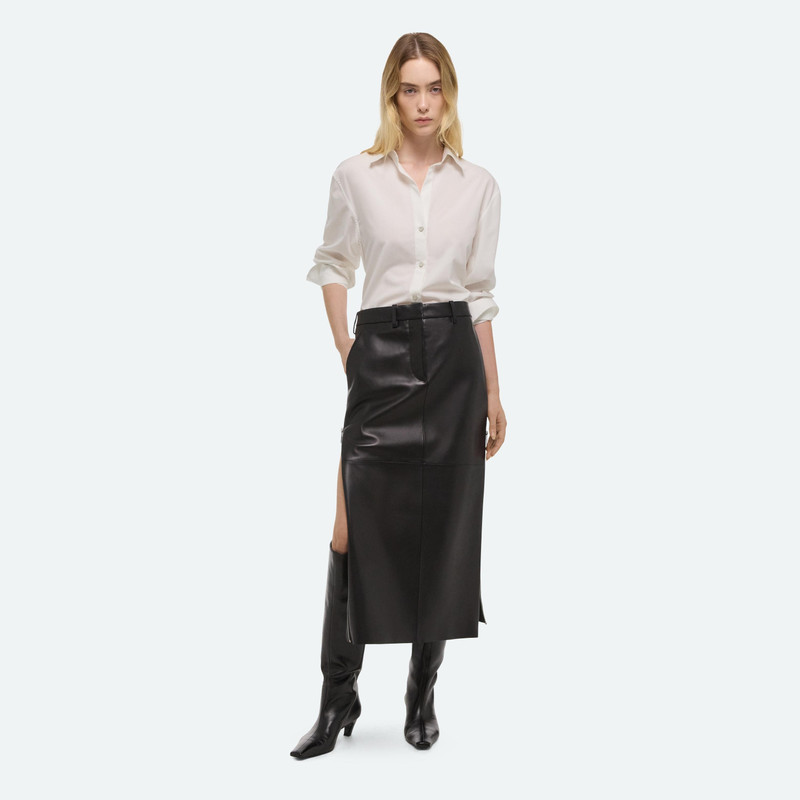 Helmut Lang LEATHER ZIP SKIRT outlook