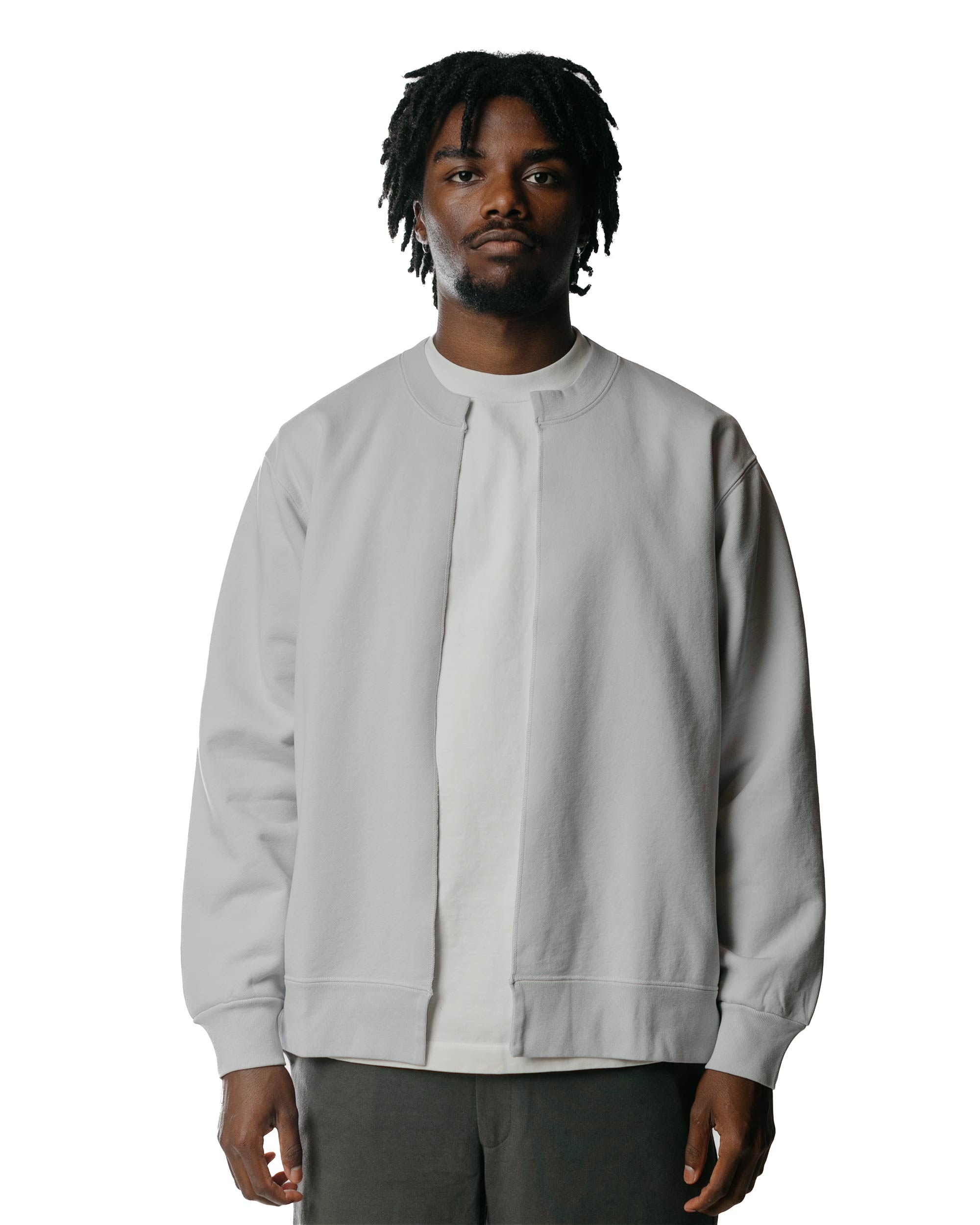 Split Crew Cardigan Glacier - 2