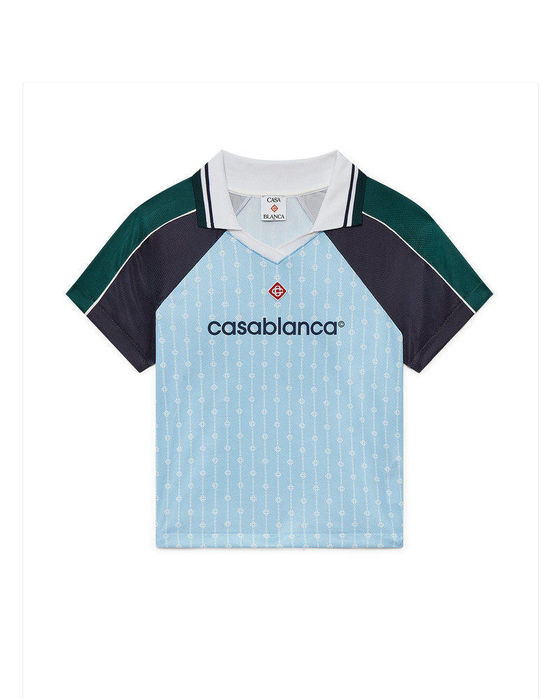 Pinstripe Laurel Football Shirt | Casablanca Paris 1