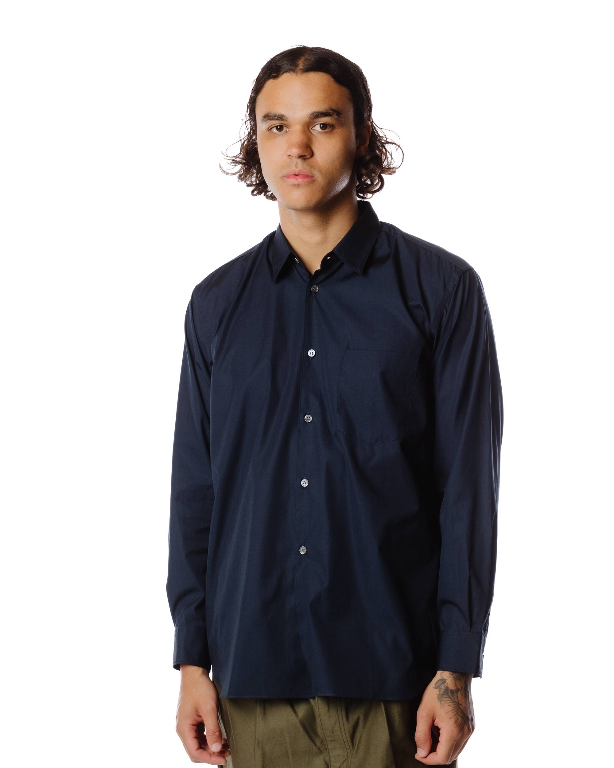 Wide Classic Shirt Navy - 2