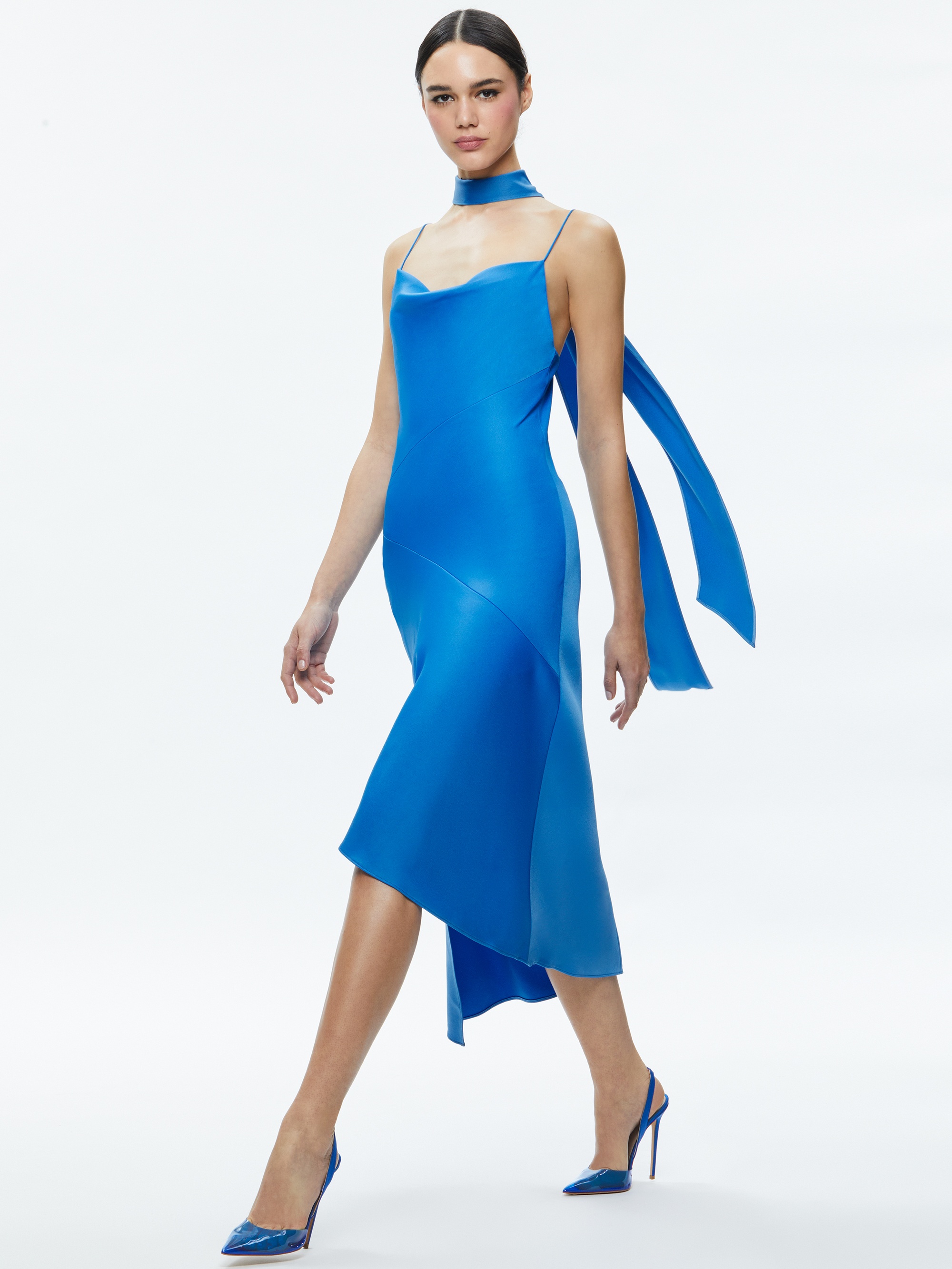 HARMONY ASYMMETRICAL SLIP SCARF DRESS - 4