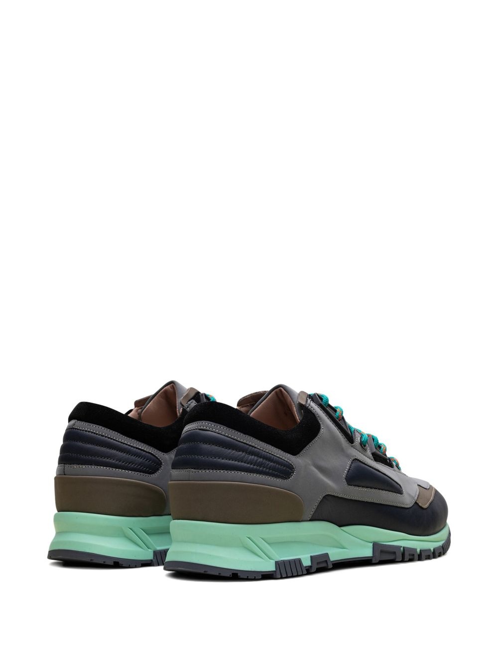 Reflective "Grey/Navy Blue" running sneakers - 3