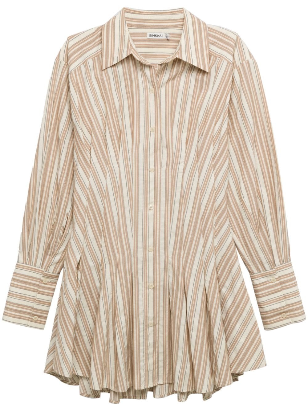 Felicity striped mini shirtdress - 1