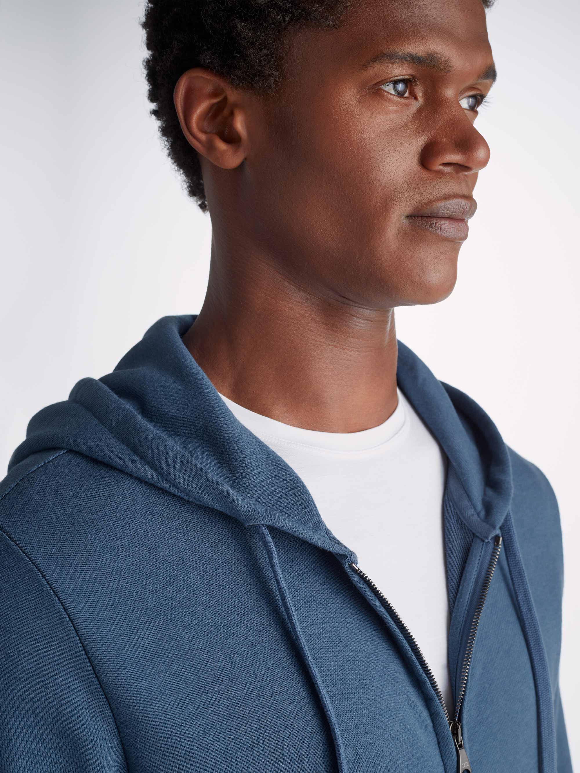 Men's Hoodie Quinn Cotton Modal Denim - 5
