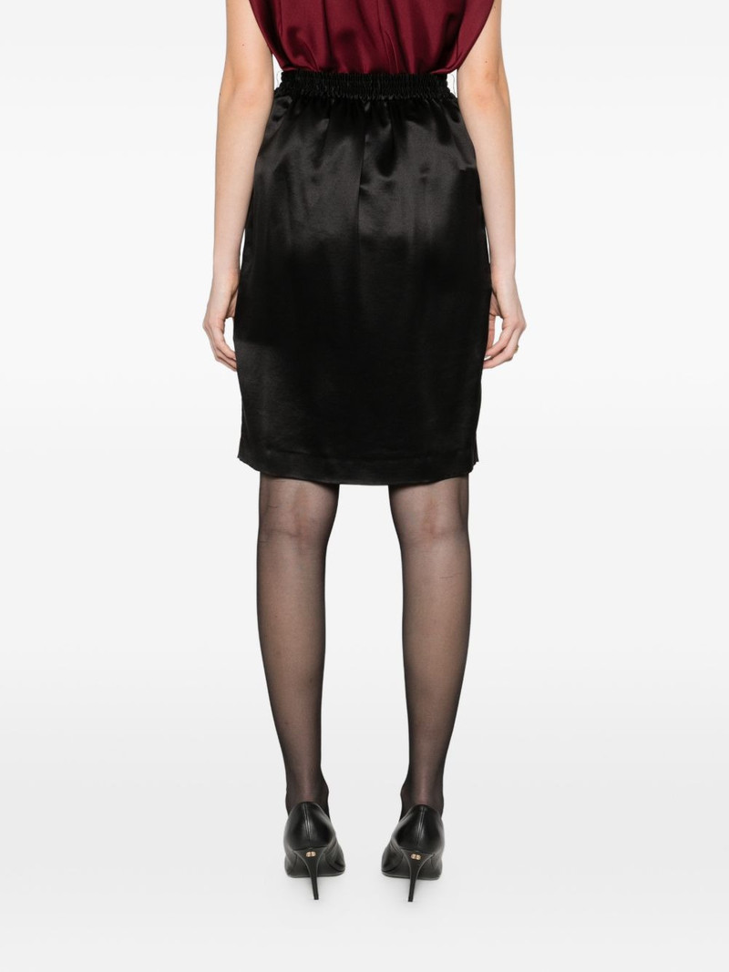 buttoned belted mini skirt 4