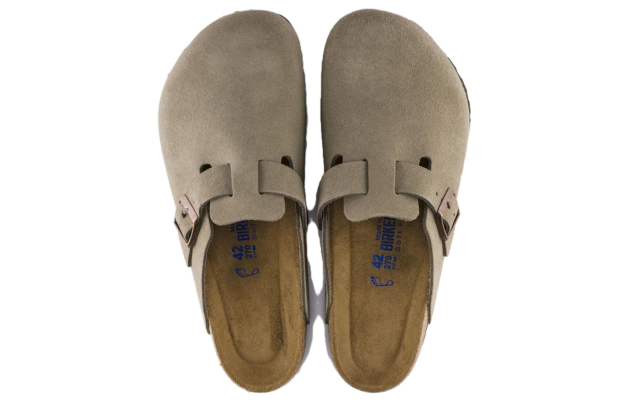 Birkenstock Boston Soft Footbed Suede Narrow 'Taupe' 0560773 - 4