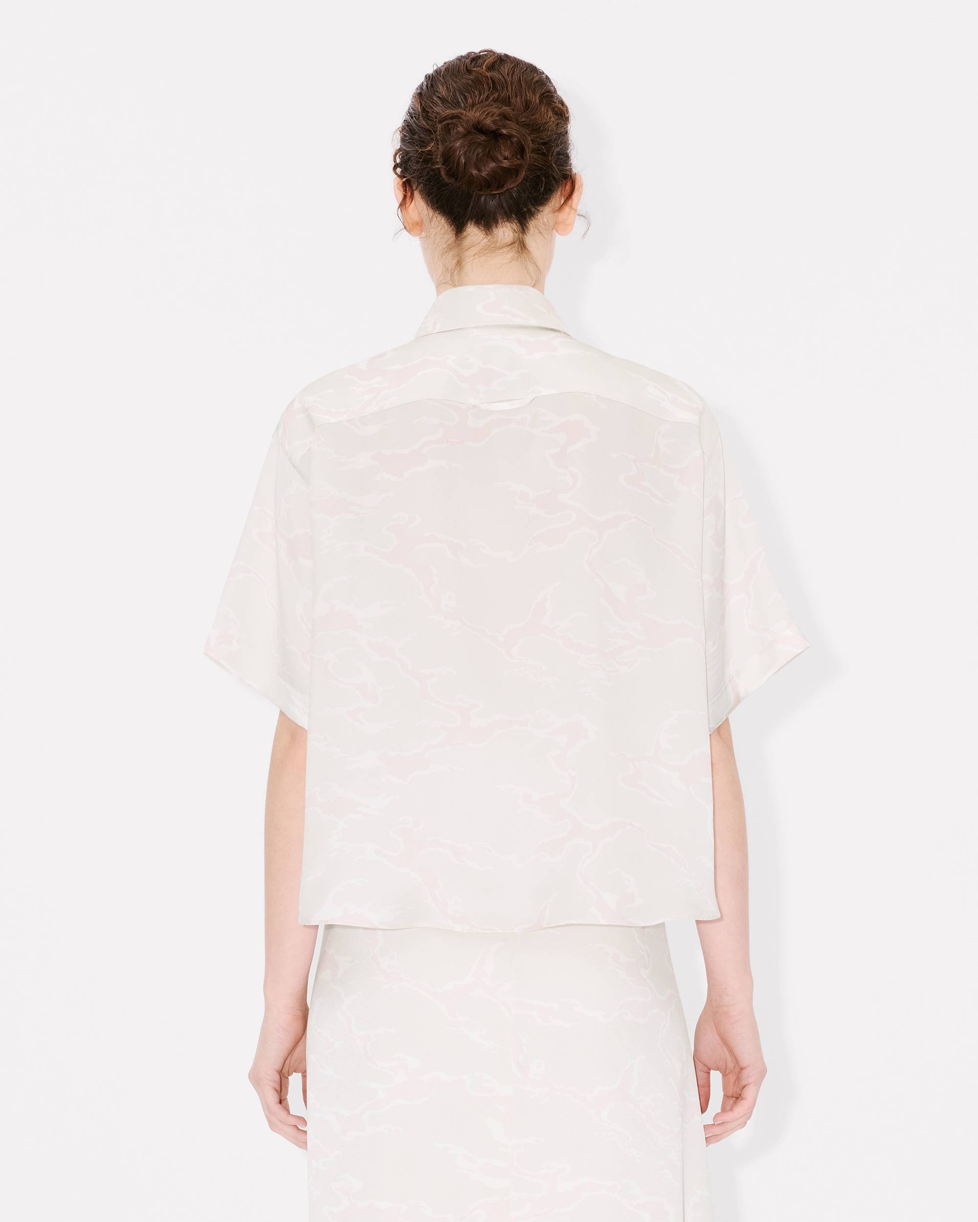 'KENZO Ocean Camo' short sleeve shirt in silk - 4
