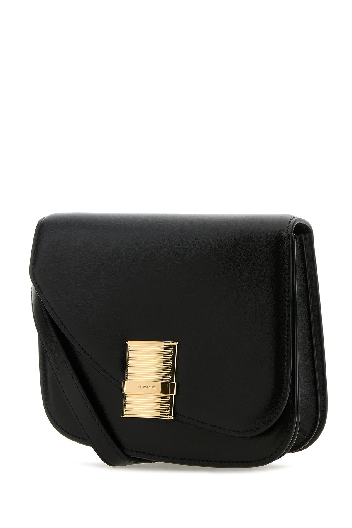 Black leather crossbody bag - 2