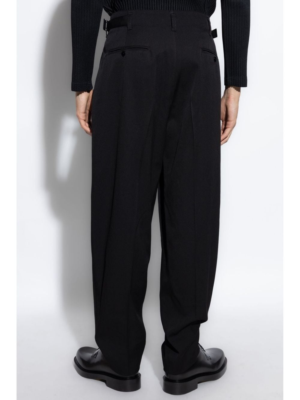 pleat-detailing tailored trousers - 4