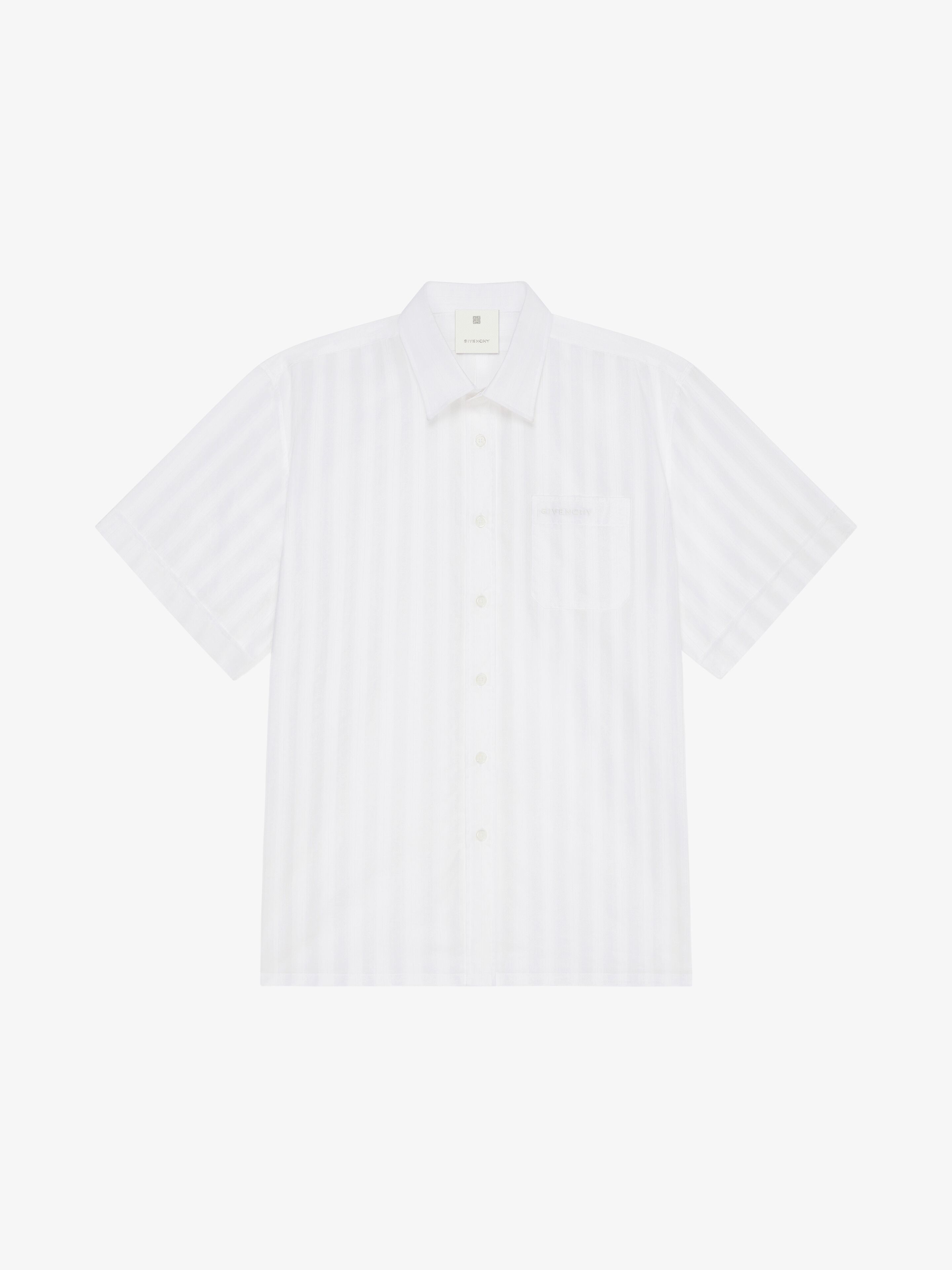 SHIRT IN COTTON VOILE WITH STRIPES - 1