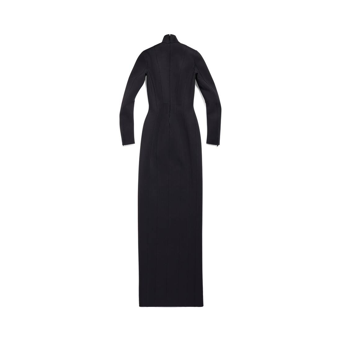 Women's Fitted Gown in Black - 8