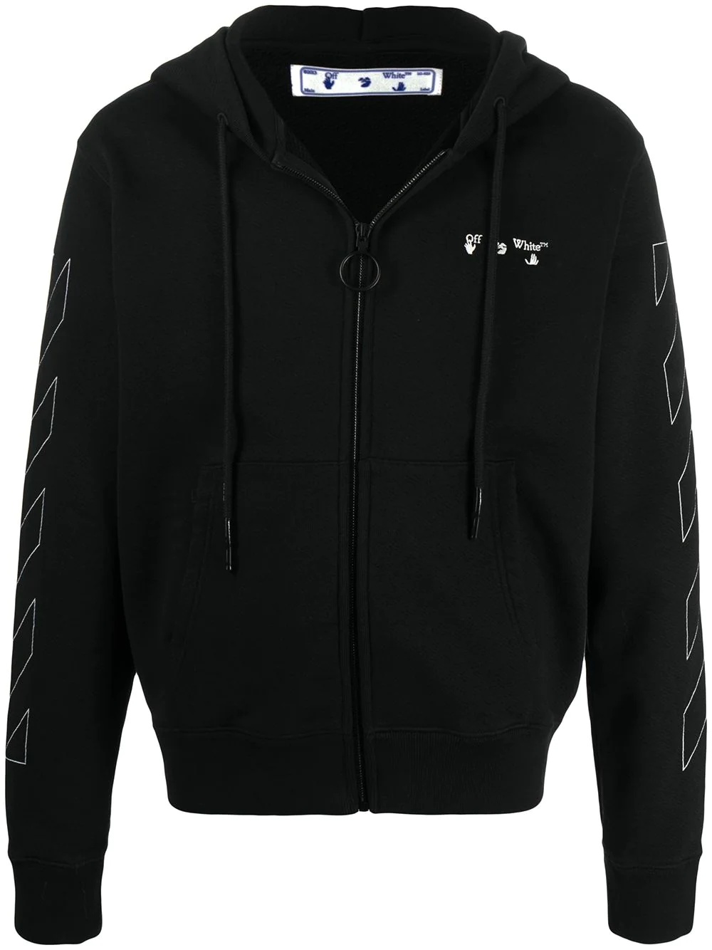 Diag zip-up hoodie - 1