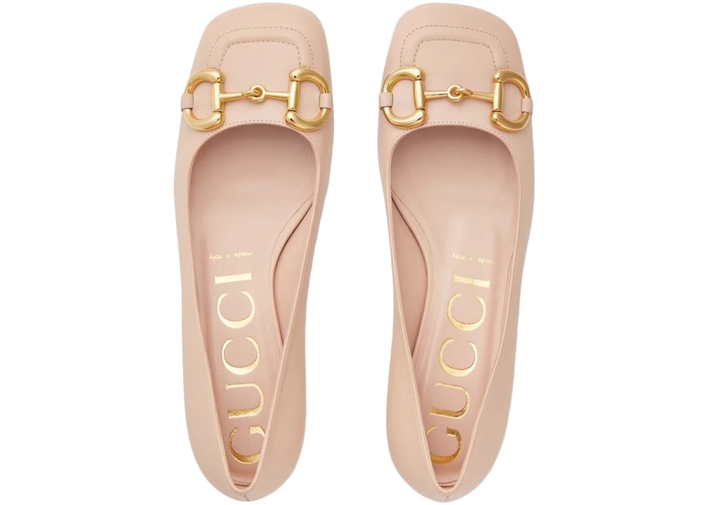 Gucci Horsebit Ballet Flat Light Pink Leather - 3