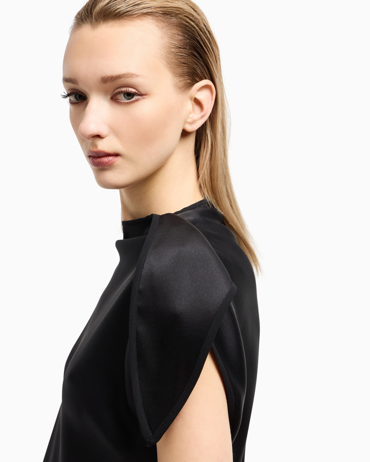 BLOUSE IN DOUBLE SILK SATIN - 5