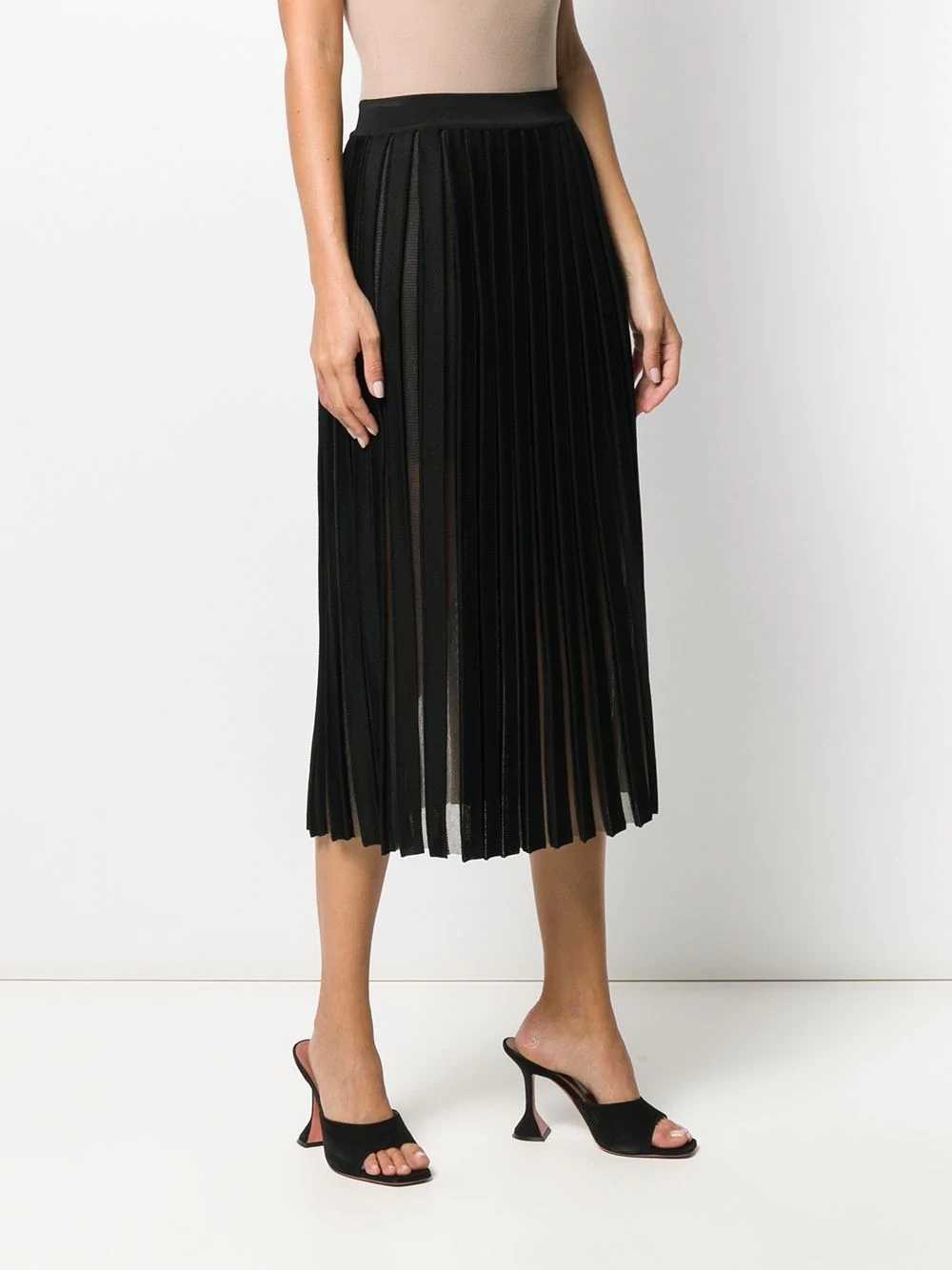 pleated midi skirt - 3