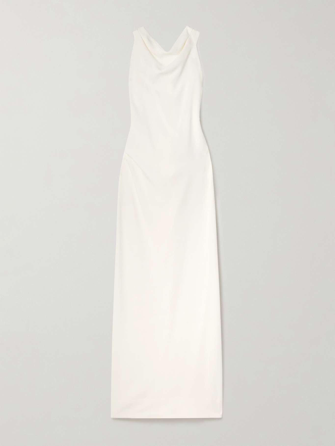 Selena twisted open-back crepe gown - 1