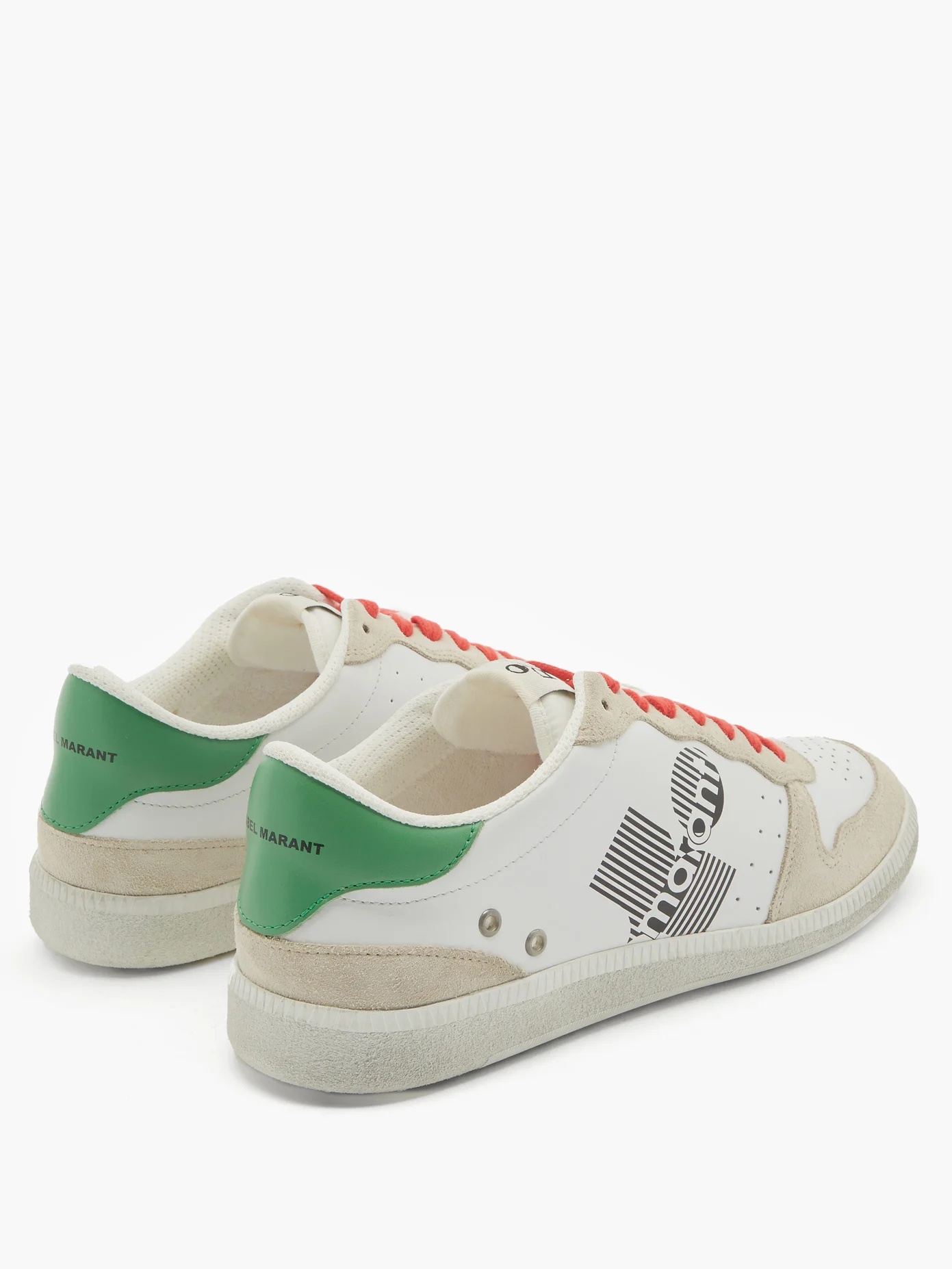 Bulian logo-print leather trainers - 4