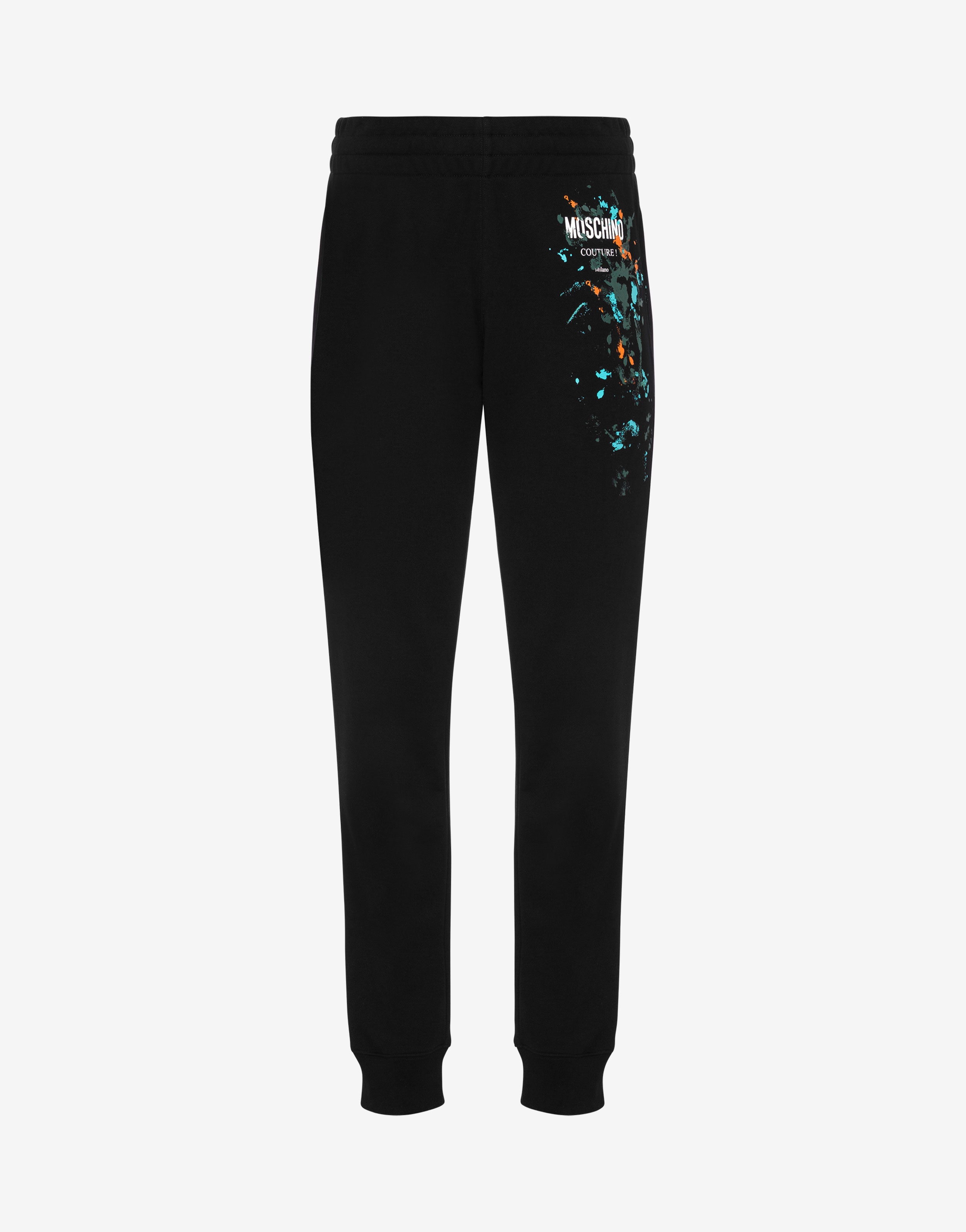 PAINTED EFFECT ORGANIC FLEECE JOGGERS - 1