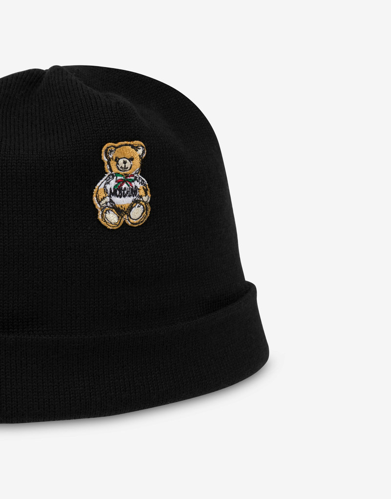 TEDDY PATCH WOOL HAT 3