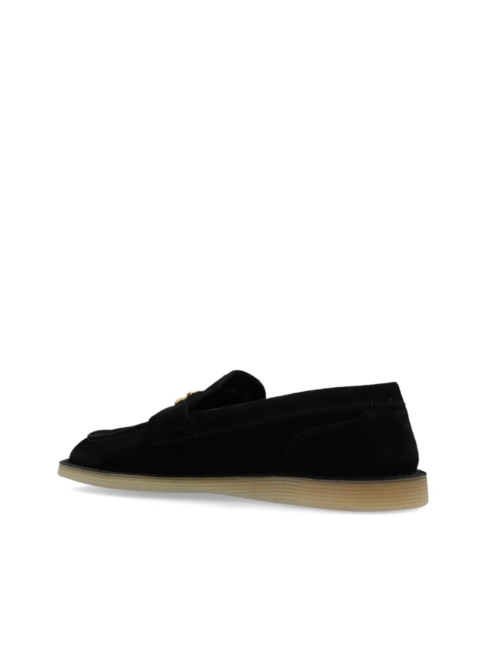 logo-lettering loafers - 5