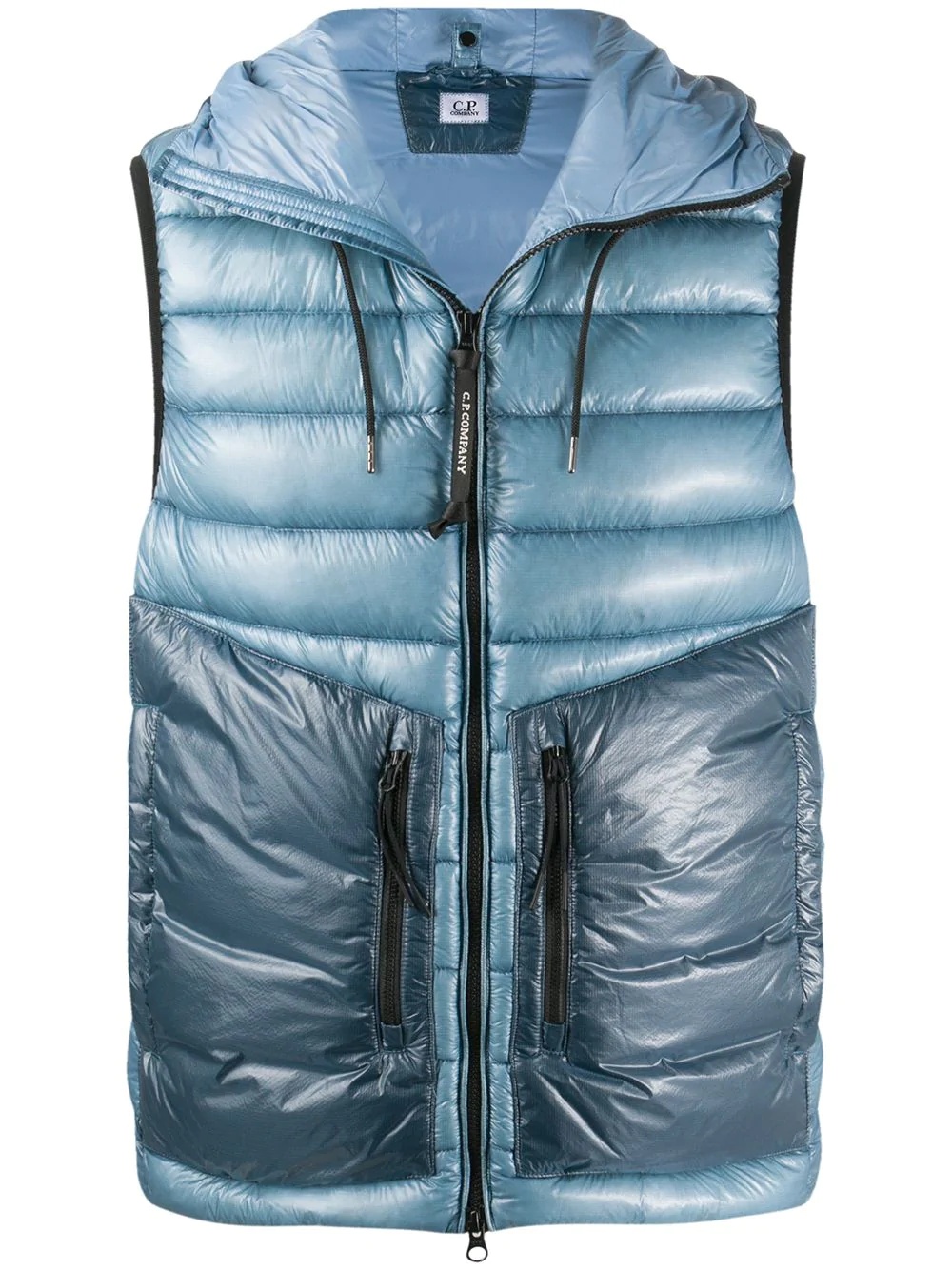 zipped padded gilet - 1