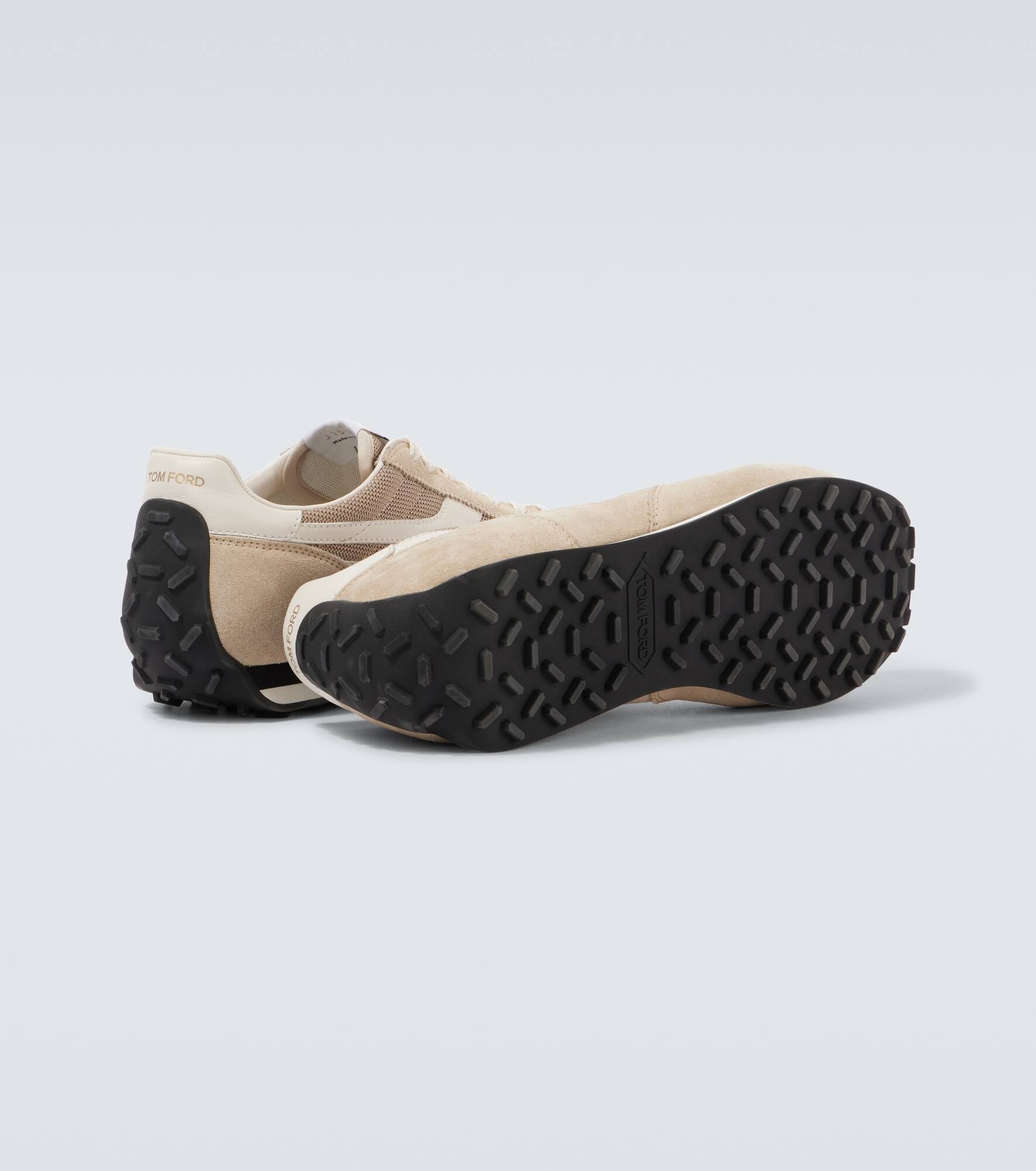Mick suede-trimmed sneakers - 7