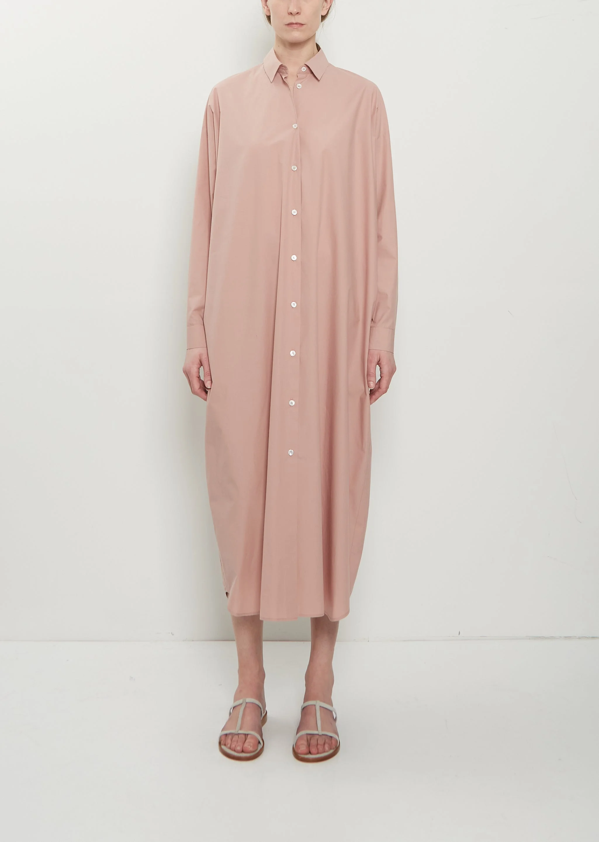 Cotton Popeline Shirt Dress — Piggy - 1