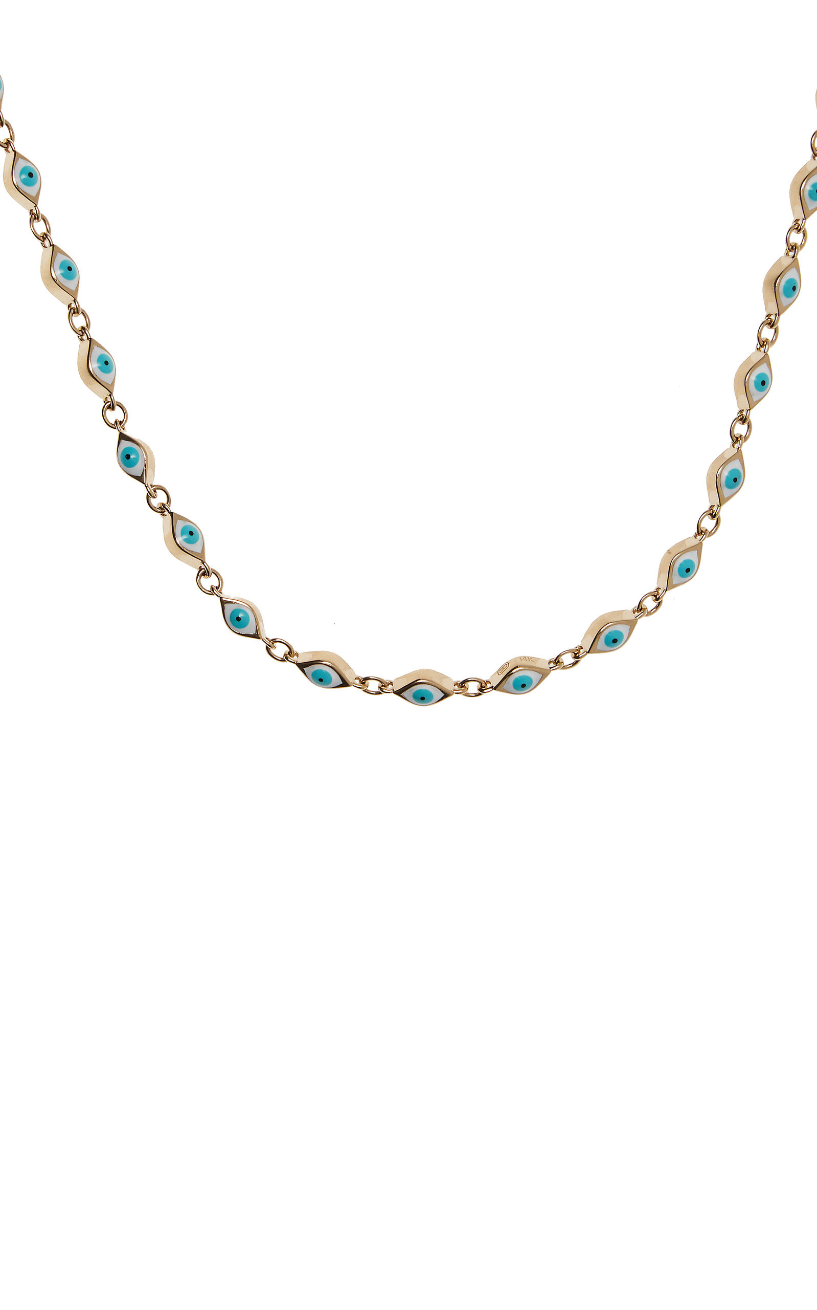 14K Gold Charm Necklace gold - 3