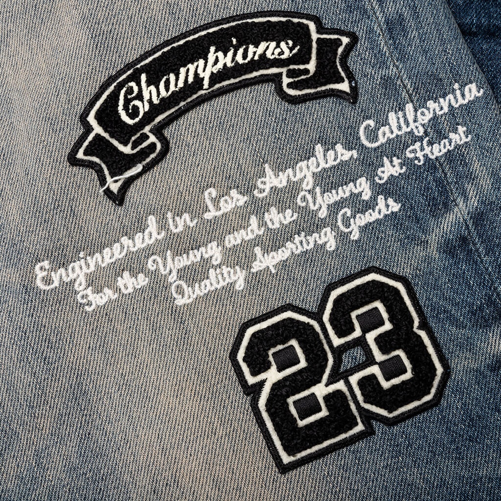 HOCKEY LOGO STRAIGHT JEAN - VINTAGE LOGO - 4