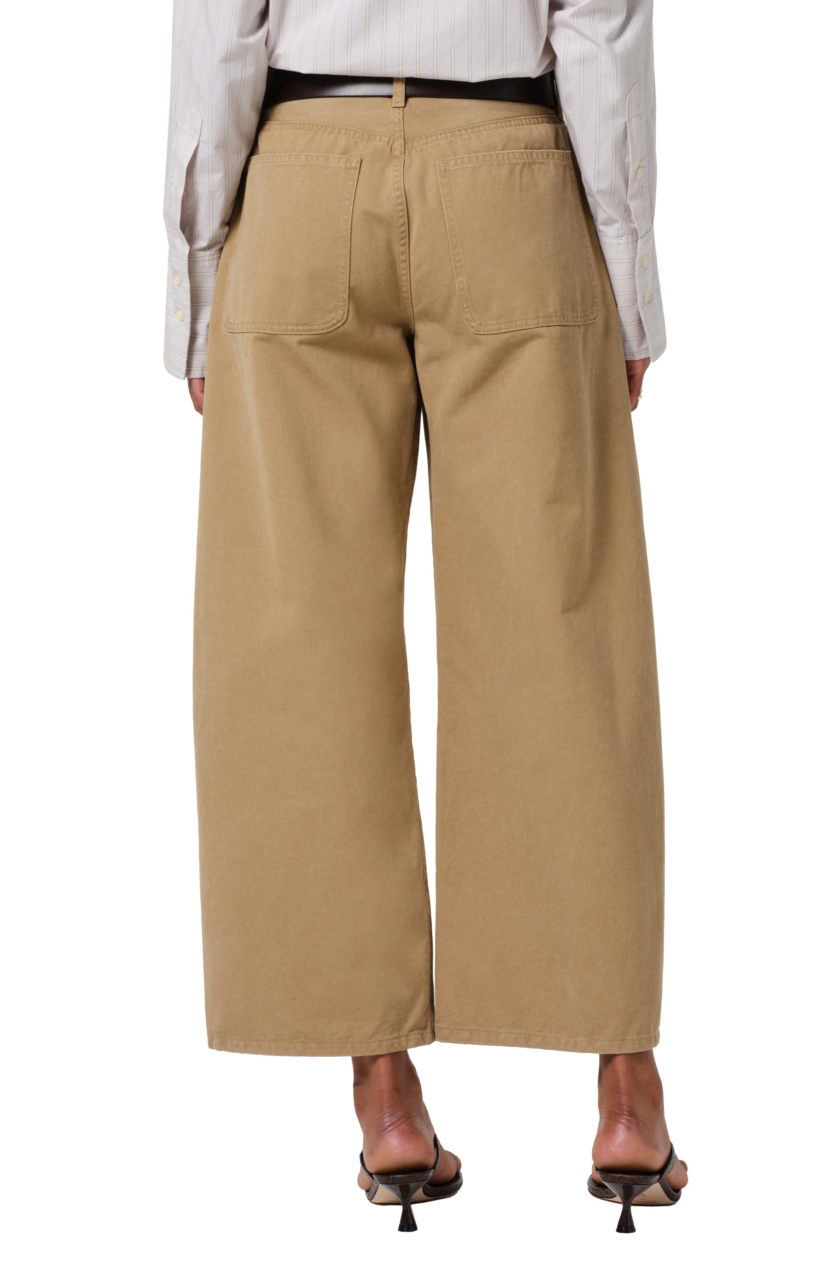Citizens of Humanity Ayla Wide Leg Utility Twill Pants in Heirloom at Nordstrom - 2