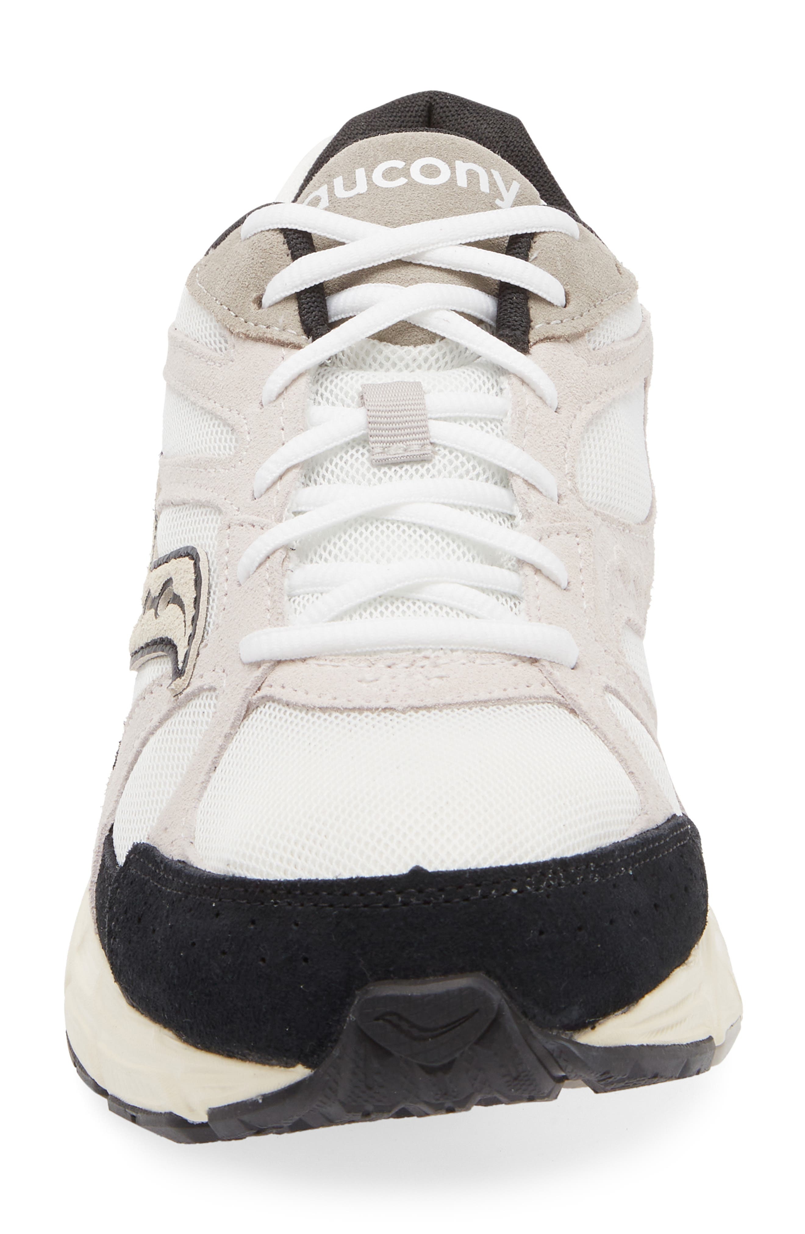 Saucony Ride Millennium Sneaker in White/Black-Suede at Nordstrom - 4