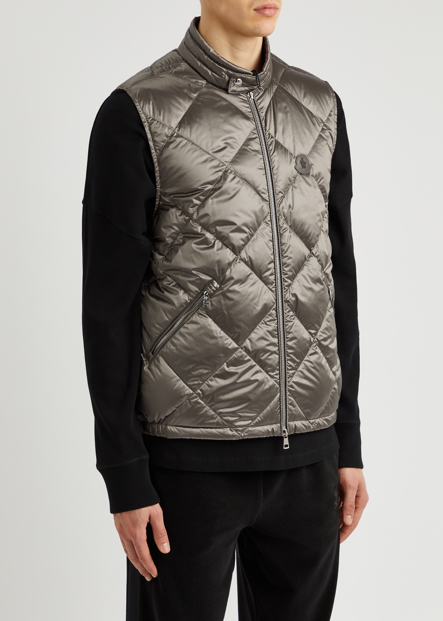 Nasta quilted metallic shell gilet - 2