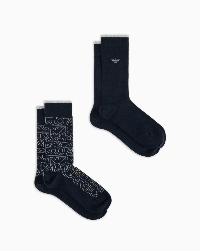 TWO-PACK OF EXTENDED LOGO SOCKS 1