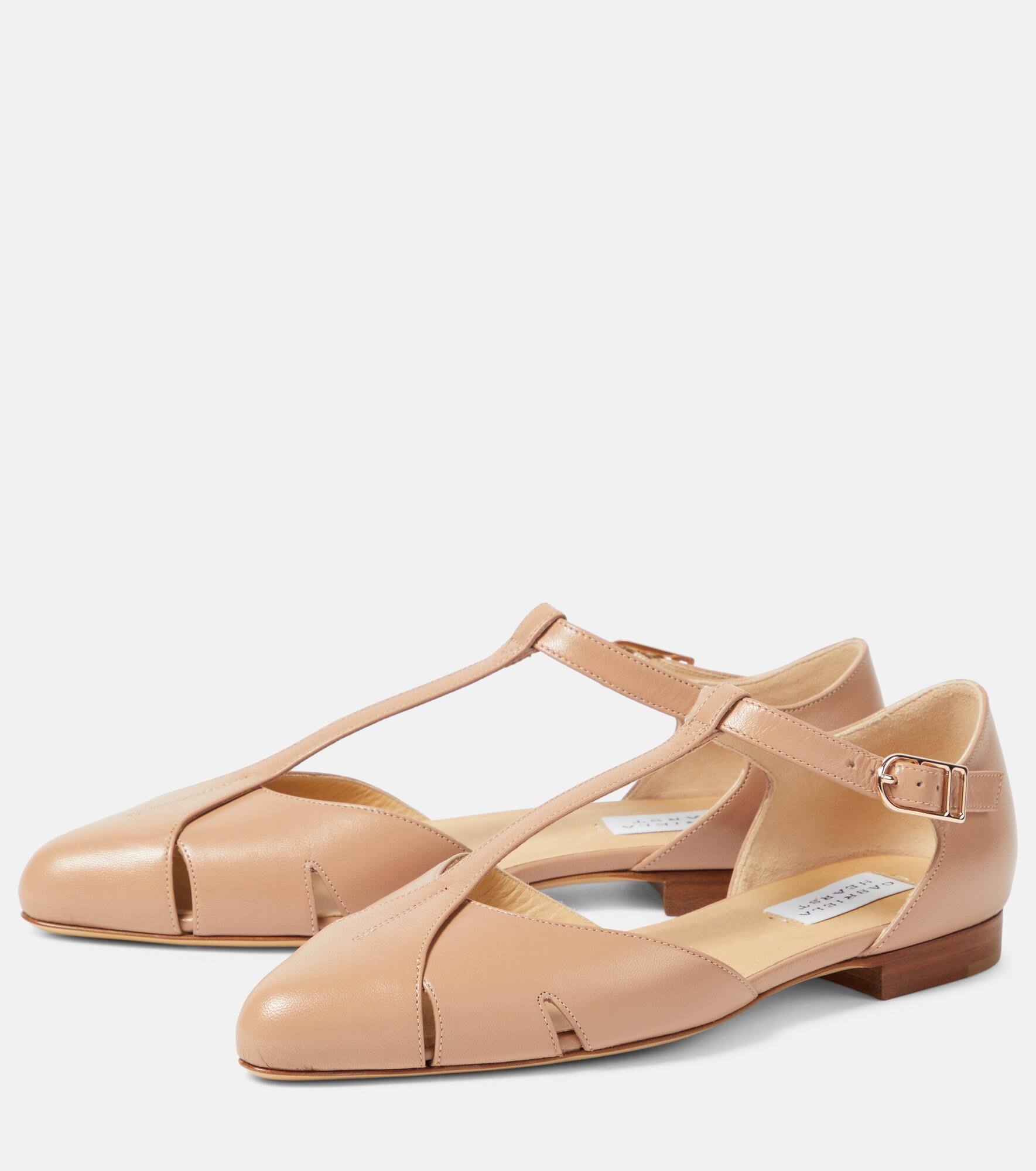 Harlow leather ballet flats - 5