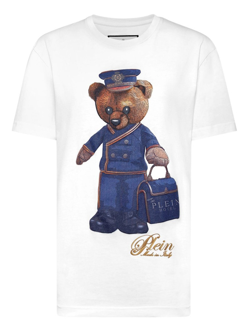 teddy bear-print T-shirt 1