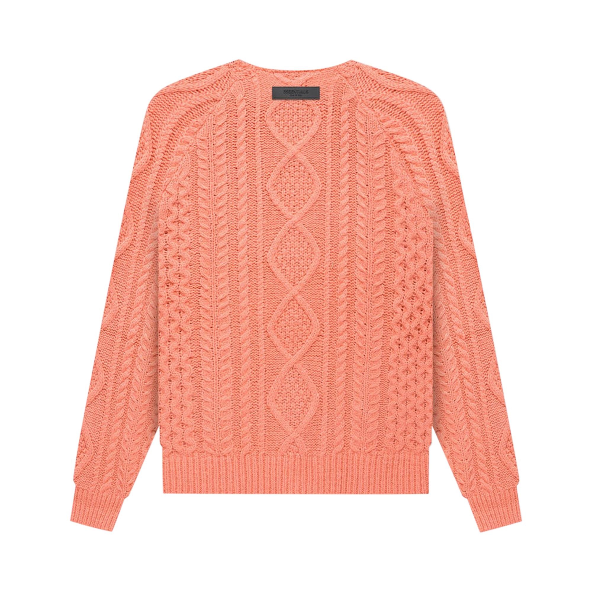 Fear of God Essentials Cable Knit 'Coral' - 2