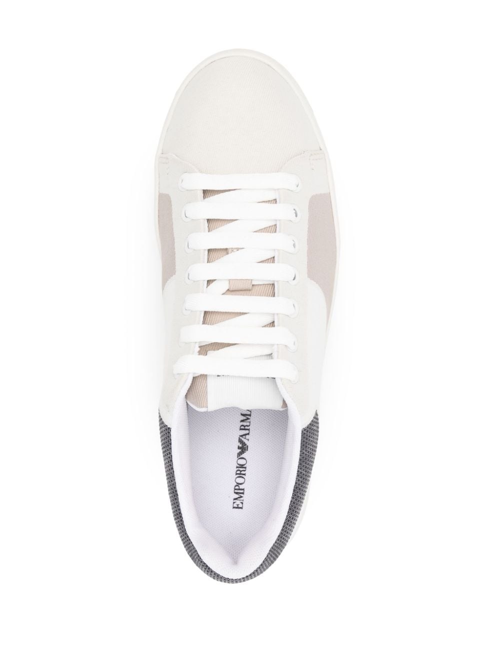 colour-block lace-up sneakers - 4