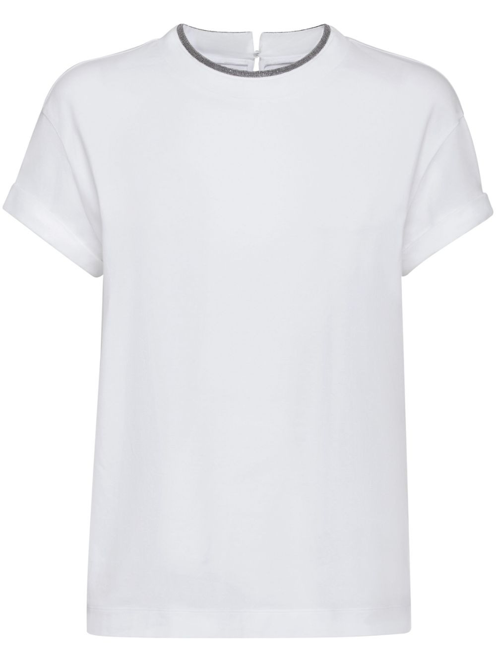 Brunello Cucinelli Women T-Shirt With Hem - 1